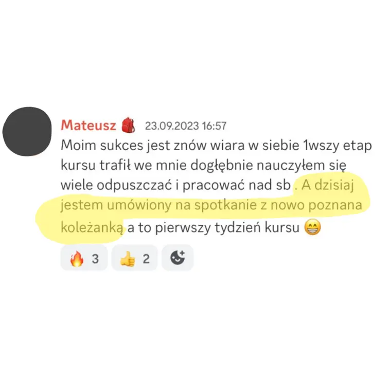 Opinia: Mateusz, 27 lat
