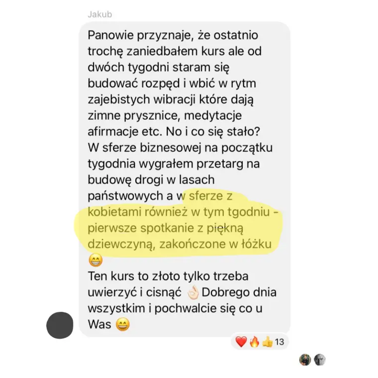 Opinia: Jakub, 25 lat