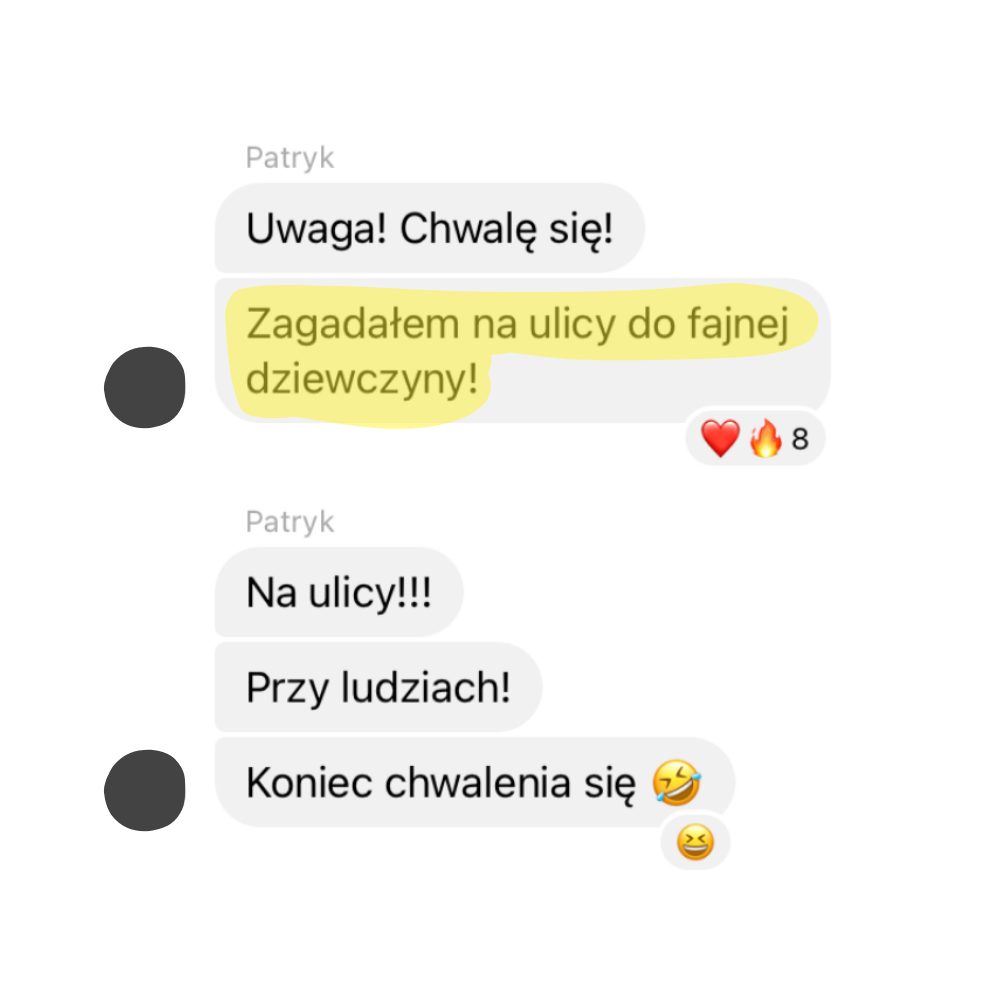 Testimonial Patryka